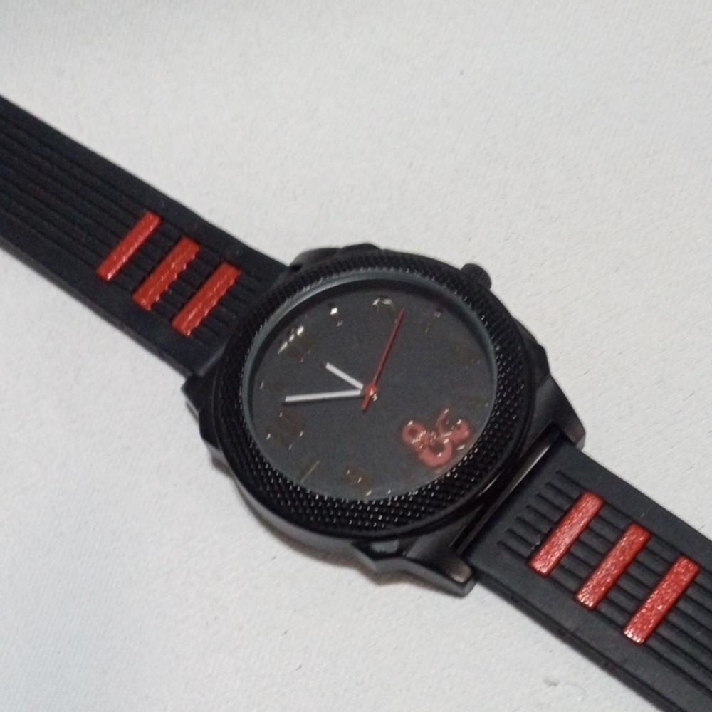 Dungeons And Dragons Watch In Classic Black and Red